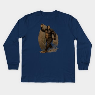 Bigfoot  Woods Kids Long Sleeve T-Shirt